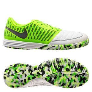 Футзалки Nike Lunargato II IC Anthracite/Electric Green, 39, IC футзальная, Гладкая, зальная поверхность