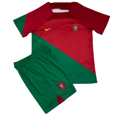 Дитяча футбольна форма Португалії (2022-2023), Клуб, Дитяча, Короткий, 2022/2023, Домашня, Португалія, Чиста спина, XXXS (16)